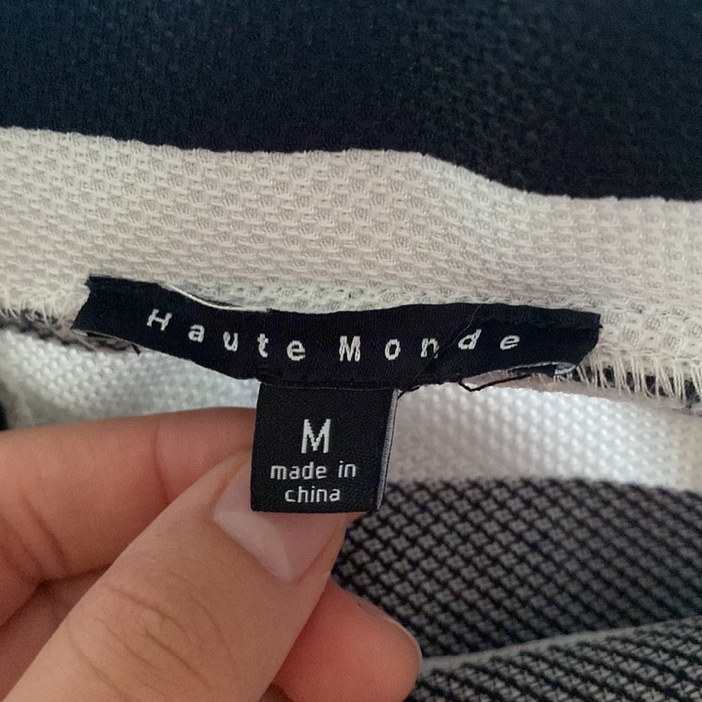 Haunte Monde black and white striped skirt - Picture 5 of 6